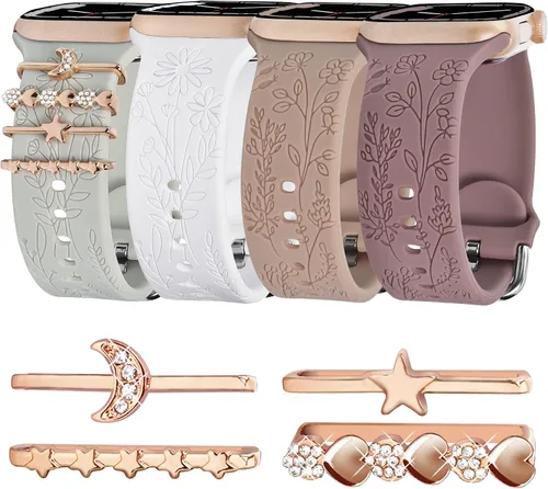 Correa de silicona deportiva suave de repuesto para Apple Watch Series 10, 9, 8, 7, 6, 5, 4, 3, 2, 1, SE