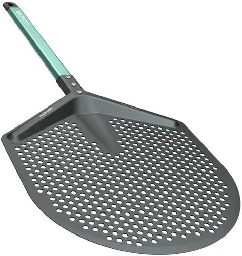 Miniatura 8 de Gozney Pala de colocación Balance para pizzas de 12", compatible con todos los hornos de pizza Gozney, con una hoja de aluminio perforada y mango