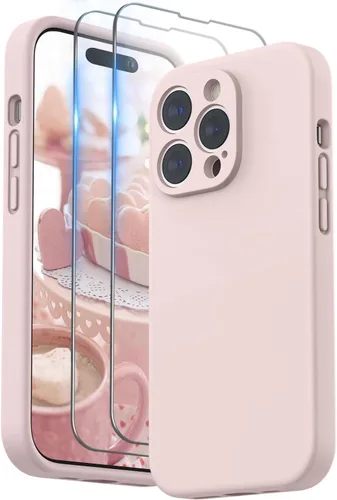 Miniatura 10 de SURPHY Funda diseñada para iPhone 14 Pro Max con protector de pantalla, (con protección de cámara y forro de microfibra suave), funda de silicona
