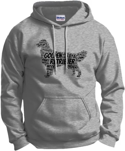 Miniatura 4 de ThisWear Golden Retriever Word Art - Sudadera con capucha para perro y cachorro