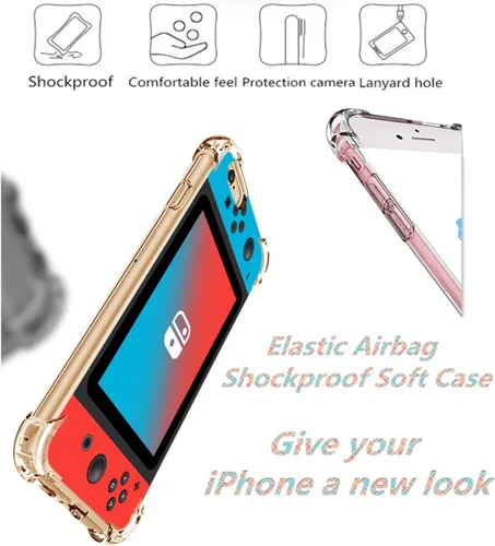 Miniatura 6 de Funda de TPU para iPhone SE 2022/2020/7/8, diseño divertido de dibujos animados, elegante, delgado, transparente, a la moda, divertida, a prueba