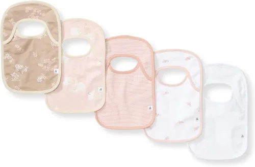 Miniatura 15 de Burt's Bees Baby Baberos unisex para bebé, trapos de baba de hombro de solapa, 100% algodón orgánico con baberos absorbentes de toalla de rizo Abeja