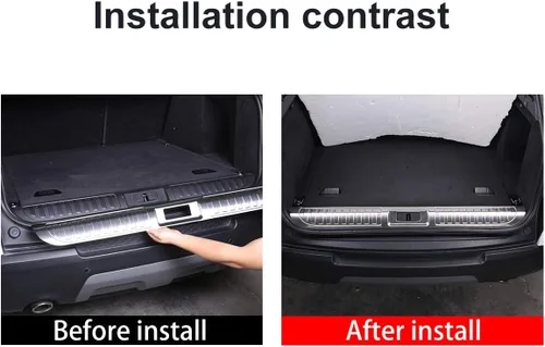 Miniatura 2 de YIWANG 304 - Protector de parachoques trasero de acero inoxidable para Land Rover Range Rover Sport 2014-2020, Plateado