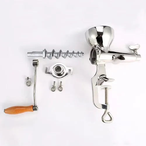 Miniatura 3 de HAWOK Exprimidor manual de hierba de trigo, Juicer de hierba de trigo de manivela de acero inoxidable, Exprimidor de frutas y verduras de mano