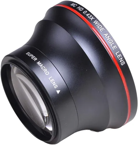 Miniatura 2 de Lente gran angular HD profesional de 2.047 in 0.43x con porción macro para cámaras DSLR Nikon D7100 D7000 D5500 D5300 D5200 D5100 D3300 D3200 D3100
