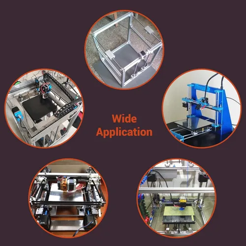 Miniatura 6 de Extrusión de perfil de aluminio 2040 39.370 in 2 piezas ranura en V negro estándar europeo anodizado perfil de aluminio CNC 4 juegos de conectores