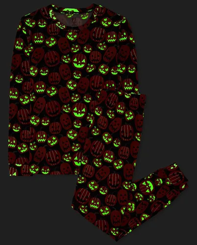 Miniatura 4 de The Children's Place - Pijama de algodón de 2 piezas para niños, corte ceñido, para Halloween