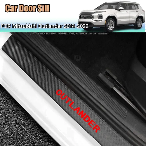 Miniatura 2 de Accesorios interiores personalizados para Mitsubishi Outlander 2014-2021 2022 2023 Outlander PHEV 2023 2024 - Borde de cuero para puerta