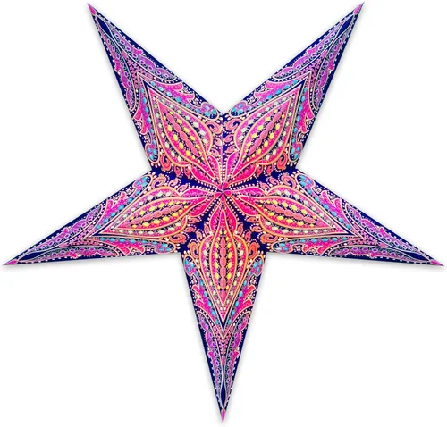 Miniatura 10 de GalaxyArts - Naxatra (blanco mediano 7 puntas) - Linterna de estrella de papel