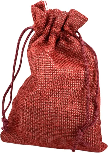 Miniatura 74 de Palmhomee Paquete de 20 bolsas de regalo de arpillera con cordón, bolsas de joyería de lino, bolsas de yute de boda para joyas y bolsas
