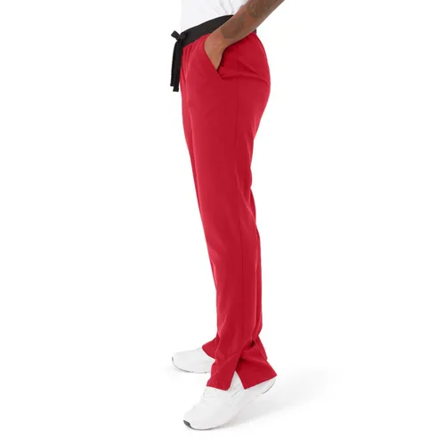Miniatura 74 de ave. Varick - Pantalón médico de tiro medio para mujer, pierna recta, seis bolsillos, color azul caribeño, talla S