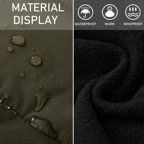Miniatura 5 de Msmsse Chalecos de invierno para hombre, con forro polar, acolchado, casual, sin mangas