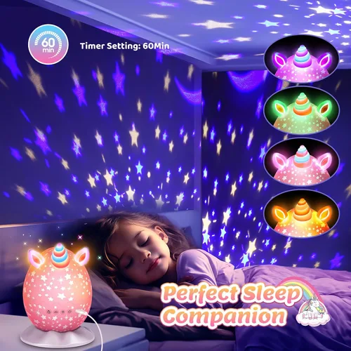 Miniatura 3 de Luz nocturna de huevo de dinosaurio para niños, juguetes sensoriales para niños de 3 a 12 años, 6, 7, 8, 9, 10, proyector de luz nocturna, regalos
