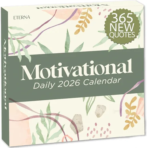 Calendario motivacional 2026 | Incluye 365 citas positivas y afirmaciones, disfruta de todo un año de citas inspiradoras, frases y afirmaciones para