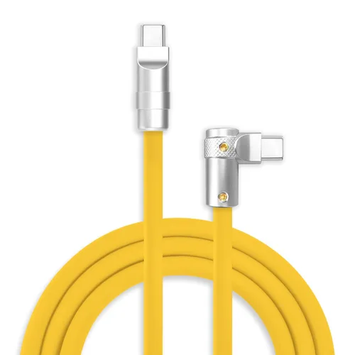 Miniatura 24 de chubbycable FlexElbow - Cable de carga rápida de 90 grados y 240 W, cable USB C en ángulo recto, cable de carga de silicona compatible con iPhone