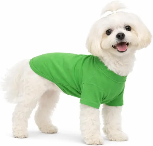 Miniatura 49 de Lovelonglong 2019 - Ropa para mascotas, Disfraces para Perro, Ropa Camisetas en blanco para Perros Grande Medianos Pequeños 100% Algodón 18