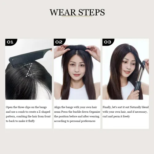 Miniatura 6 de Aimeolyn Toppers de cabello para mujer, cabello humano real, sin flequillo, extensiones de cabello superior para adelgazar, base de encaje Haisr