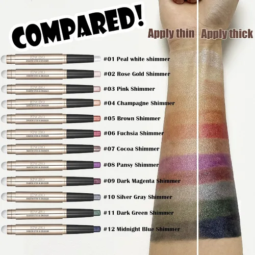Miniatura 3 de Sombra de ojos azul en barra para maquillaje, iluminador de ojos, crema para sombra de ojos, sombra de ojos en barra para maquillaje de ojos, Café