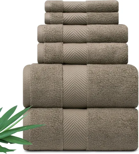 Miniatura 14 de Alusa Home - Toallas de baño ultra suaves y afelpadas de viscosa de bambú - 700 g/m² Paquete de 2 - Extra grande 70x35 pulgadas - Super absorbente