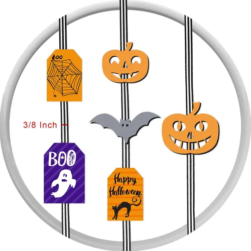 Miniatura 2 de Luinabio Cinta de grogrén de 50 yardas, tela de poliéster para bodas, manualidades, regalos, envoltura, ramos de flores, decoración de pasteles