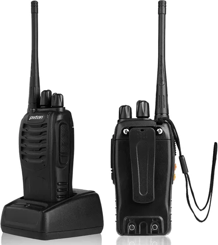 Miniatura 4 de pxton Walkie Talkies para adultos, radios bidireccionales de largo alcance con auriculares, radio de mano de 16 canales de 2 vías recargable