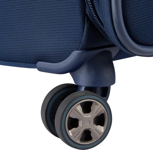 Miniatura 7 de DELSEY PARIS Helium DLX Softside - Maleta expandible con ruedas giratorias, azul marino, a cuadros, mediano de 25 pulgadas