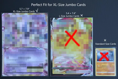 Miniatura 4 de Fundas para tarjetas jumbo tamaño XL: 5.7 x 7.9 pulgadas, fundas para tarjetas coleccionables de gran tamaño (50 unidades)