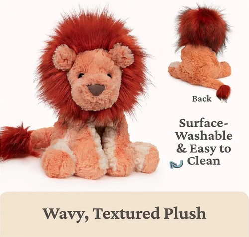 Miniatura 6 de GUND Cozys Collection - Animal de peluche de león para edades de 1 año en adelante, naranja/rojo, 10 pulgadas