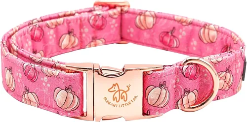 Miniatura 20 de Elegant little tail Collar para perro de Pascua, collar de perro con estampado de huevos de conejo, collar para mascotas, collar rosa para perros