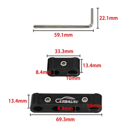 Miniatura 5 de LEDAUT 12 piezas separador divisor de cables de bujía del motor para 8 mm, 9 mm, 10 mm (negro)