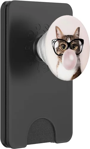Miniatura 8 de Divertido gato masticar Bubblegum y soplar una burbuja – PopSockets agarre y soporte para teléfonos y tabletas