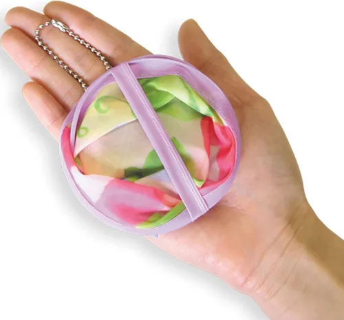 Miniatura 6 de MXY Ventilador plegable estilo japonés de verano redondo plegable de mano, hermoso patrón de decoración de festivales, boda, cumpleaños, decoración