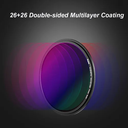 Miniatura 4 de Kase Wolverine ND64 - Filtro magnético de densidad neutra de 2.638 in (6 paradas) con anillo adaptador de lente de 2.638 in para lente de cámara