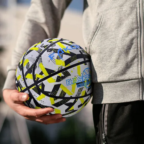 Miniatura 4 de Baloncesto para niños y niñas de 3/5 (22 pulgadas/27.5 pulgadas), baloncesto de goma de alta calidad para interiores y exteriores, para niños
