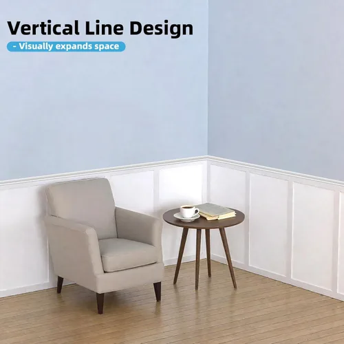 Miniatura 3 de Art3d Kit de Revestimiento de Tablero y Listón Prefabricado Pintable, Panel de Pared de Acento de MDF para Cocina Dormitorio Sala de Estar