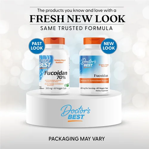 Miniatura 2 de Doctor's Best Suplemento Fucoidan para hombres y mujeres, cápsulas de extracto de fucoidan de algas marinas, salud inmunitaria y apoyo antioxidante
