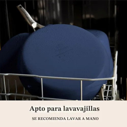 Miniatura 6 de Calphalon® Premier - Sartén antiadherente de cerámica de 12 pulgadas con tapa, azul medianoche