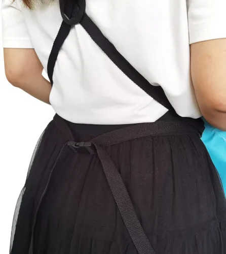 Miniatura 4 de Taoke Delantal de jardinería Oxford impermeable con bolsillos, con correa ajustable y bolsillo para cosecha, regalo para mujeres/hombres