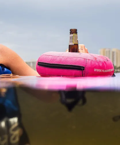 Miniatura 2 de Human Bobber Soporte inflable flotante para bebidas para piscina, flotadores de barra para bebidas para adultos para sostener latas de cerveza, taza