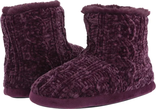Miniatura 7 de Dearfoams Women's Leah Marled Chenille Knit Bootie Slipper