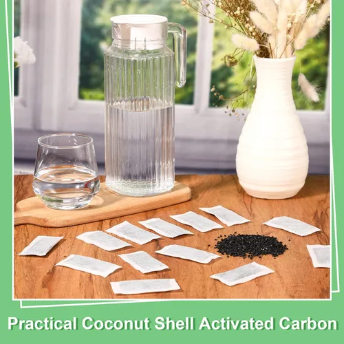 Miniatura 4 de Paquete de 48 filtros de destilador de carbón activado de repuesto, bolsas de filtro de carbón activado con cáscara de coco, compatibles con modelos