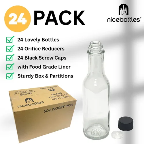 Miniatura 2 de nicebottles Botellas de salsa picante, 5 oz - Paquete de 24