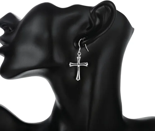 Miniatura 3 de Aretes de árbol de la vida, joyería de moda, chapado en plata de ley, colgantes de árbol, aretes colgantes colgantes para mujeres y niñas, Metal