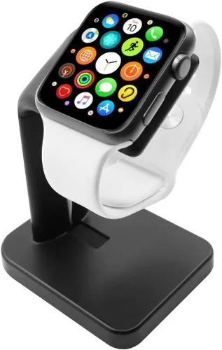 Macally Soporte de cargador para Apple Watch Series Ultra, 9, 8, 7, 6, 5, 4, 3, 2, 1, SE (1.732 pulgadas, 1.654 pulgadas, 1.575 pulgadas, 1.496