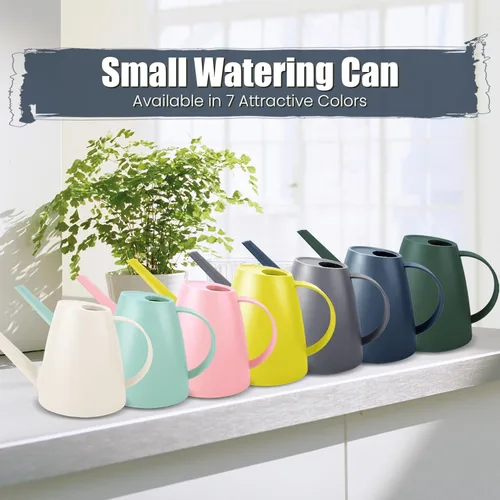 Miniatura 7 de Regadera para plantas de interior, regaderas pequeñas para plantas de casa, jardín y flores, regadera de pico largo para regar plantas al aire Azul