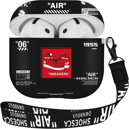 Miniatura 27 de Gedicht Funda para Airpods Pro, lindo patrón de zapatos rojos frescos TPU suave fundas para Airpods Pro funda 1ª generación, a prueba de golpes