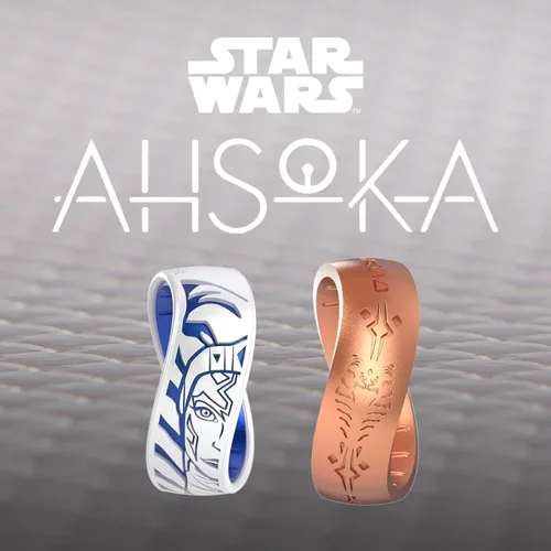 Miniatura 3 de Enso Rings Anillo de boda de silicona – Diseños grabados de Star Wars – Ajuste cómodo – Hecho en Estados Unidos – Ideal para uso activo