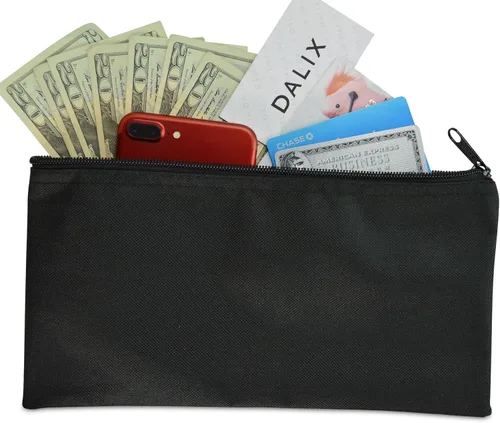 Miniatura 5 de DALIX - Bolsas de dinero para depósito con cremallera para monedas, 2