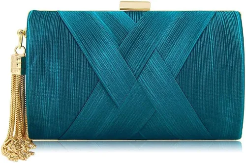 Miniatura 9 de Elegante bolso de noche con borlas para mujer, bolso de mano para novia, boda, graduación, noche, fiesta