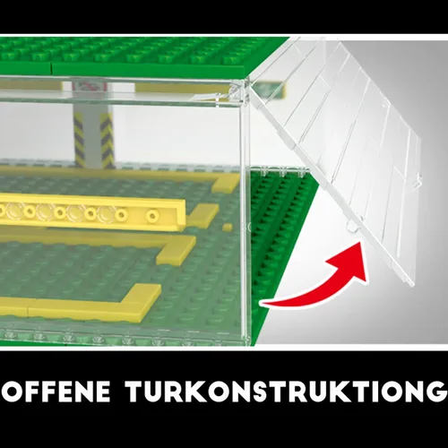 Miniatura 3 de Celawork Bloques de construcción para garaje, escaparate de 3 capas, garaje de estacionamiento de automóviles, compatible con coches de campeón